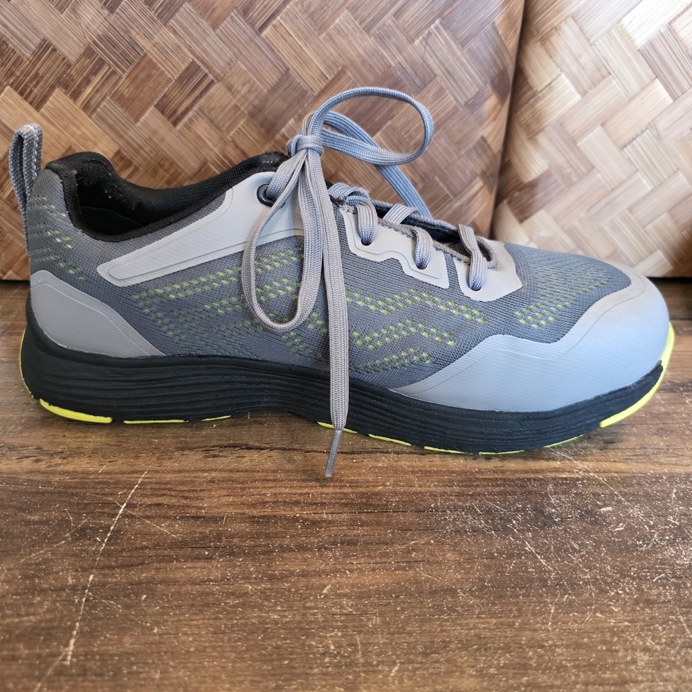 Keen® Men's Shoes Size 8.5EE Gray & Black Aluminum Safety Toe Work Shoe Tie - Picture 11 of 16